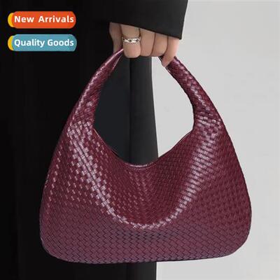 Weaving Womens Bag Dumpling Bag 2023 New Summer Simple Large