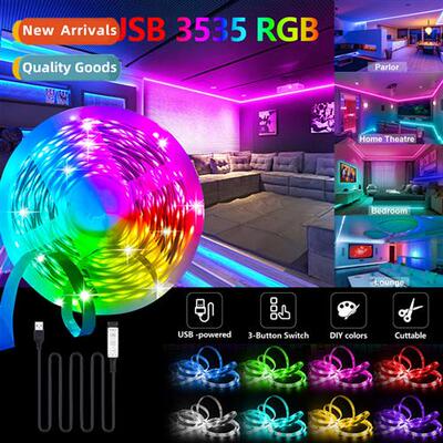 USB5V low voltage 3535rgb colorful light strip desktop TV ba