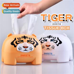 RB580 carto tiger tissue box household paper roll tube creat