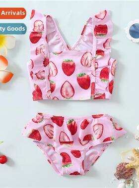 Girls spring  fall  2022 new n middle  small children strawb