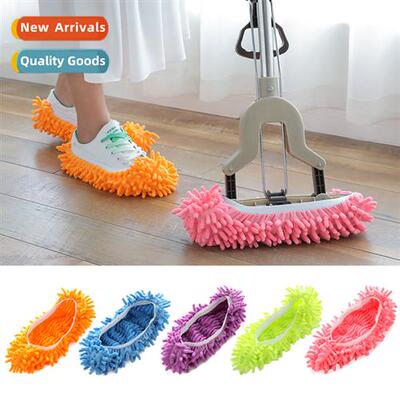 Floor Cleaning Removable Scrub Mop Shoes Chenille Lazy Mop S