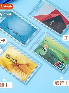 New transparent frosted card holder ID card holder ID card h
