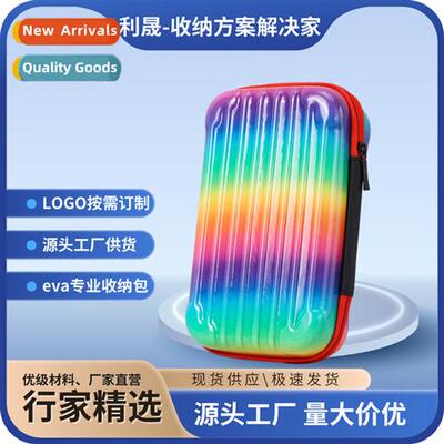 eva storage bag company gift pc cosmetic bag rainbow shell