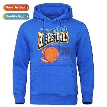 Match Basketball 76 Mens Sweatshirt Hip Hop Pullover Casual