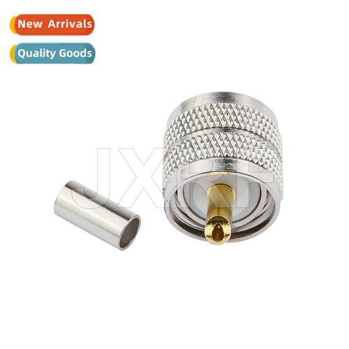 Coaxial RF cnector UHF-J-3M header PL259 male to RG58 LMR195