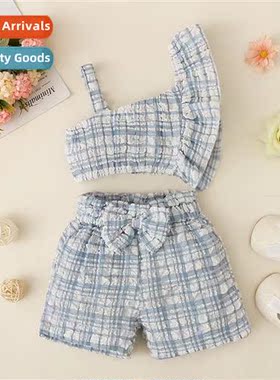 Girls spring  fall  2022 new n sleeveless halter top + persa