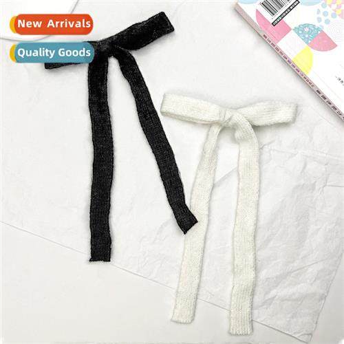 Autumn and winter models wool bow ribb hair clips female sma