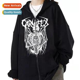 Teenagers new ir zipper sweater gothic mens niche dark syste