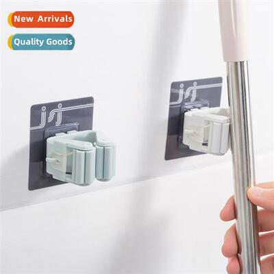 N-marking sucti cup mop hangers bathroom no-hole mop holder
