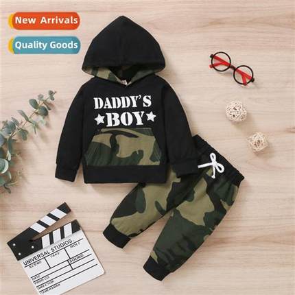 Autumn Pullover Cott Carto Pants Set Winter Black Hooded Car