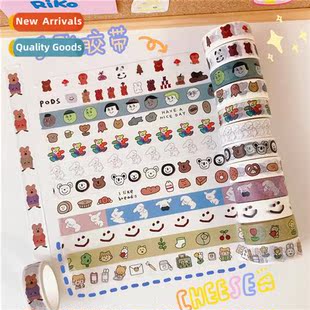 Japanese girl heart cute DIY hbook decorati tearable tape pa