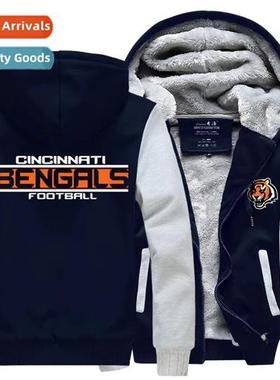 Side Seam Pockets Black Collarless Hooded Thickened Wh Linin