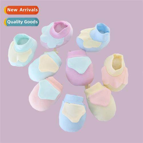 Baby physical anti-scratch cott small gloves fall  winter fo
