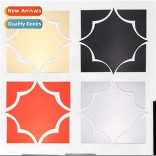 Acrylic home decorative floral combinati mirror wall sticker