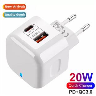 Wh indicator light PD20W charger 20wpd+qc3.0 fast charging h