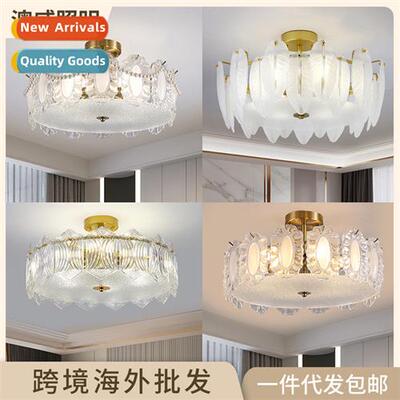 Light luxury ceiling light living room bedroom LED crystal c