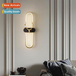 Bedside wall lamp bedroom light luxury creative Scinavian er