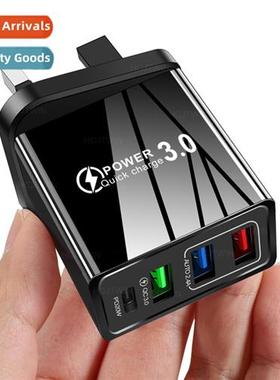 3.1A multi-port 3USB+PD Type-c phe charger pd port charging
