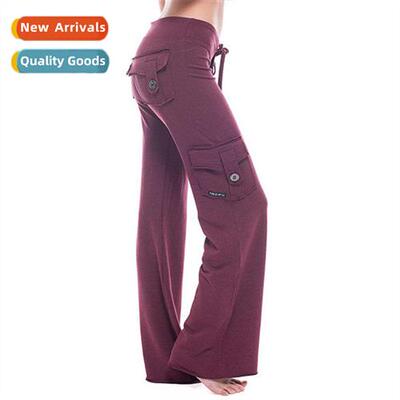 2023 new stch waist butt pockets yoga pants for women