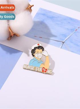 New medical series alloy brooch creative design cheering fem