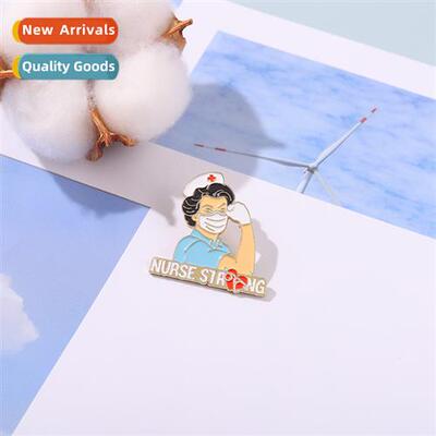 New medical series alloy brooch creative design cheering fem