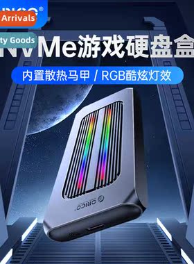 Gaming Model RGB SSD Enclosure M2NVMe to TypecUSB3.1 Externa