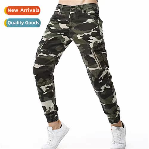 Autumn new mens stch small foot camouflage pants fashi youth