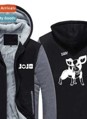 Autumn  Winter Zipper Casual Character Hooded Collarless Thi