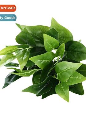 Simulati  greenery single bunch  7 forked green turtleback l