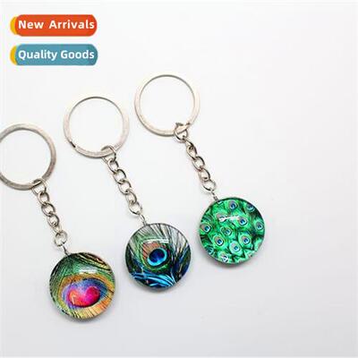 Creative persaly fashi simple ethnic style peacock open scre