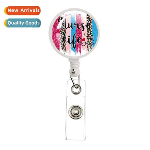 Rotatable ID Name Badge ReelDoctor Nurse Job Card HolderAcce