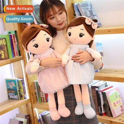 Creative simulati plush toys humanoid girl wearing clos doll
