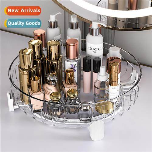 Light Luxury Desktop Cosmetic Organizer Rotatable Acrylic Dr