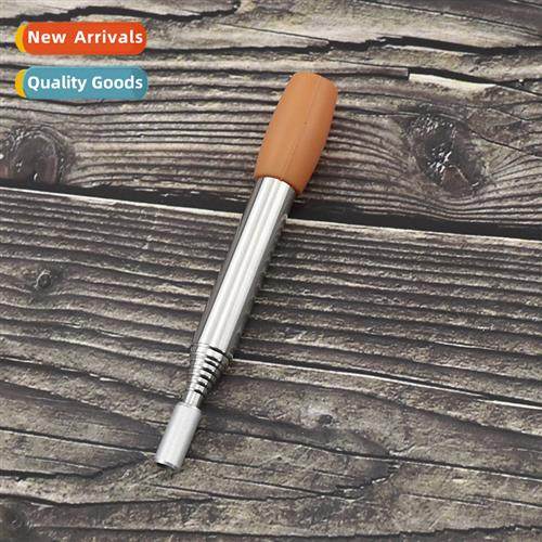 Stainless Steel Retractable Blowtorch wh Silice Mouth Blowpi