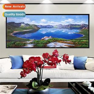 Diamd painting new DIY mountains, wild lakes  scenery full