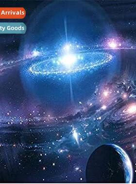 Diamd painting new DIY cosmic planet full  round diamds hmad