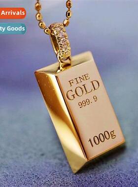 Genuine gold plated 18k yellow gold small gold bar gold bric