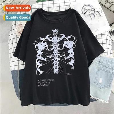 2022 dark Harajuku style skull  bes skelet men  women studen