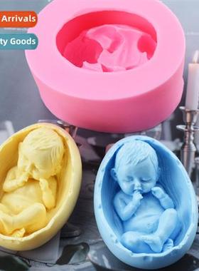 Candle Aroma Mould Eggshell Baby Silice Mould Plaster Doll A