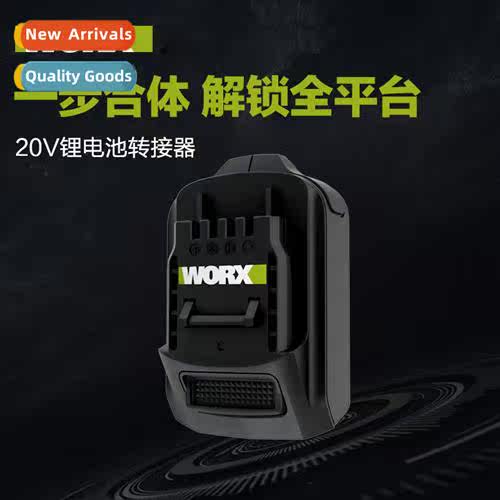 Worx 20V Lhium I Battery Adapter WA4600 Green Size Footplate