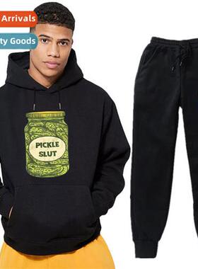 Intage Canned Pickles Pickle Can Slouchy Hooded Sweatshirt S