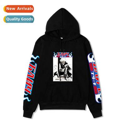 Shinigami BLEACH Kurosaki Ichigo anime padded hoodie loose m