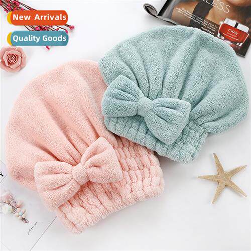 A2493 Coral fleece  drying cap towel absorbent shower cap la