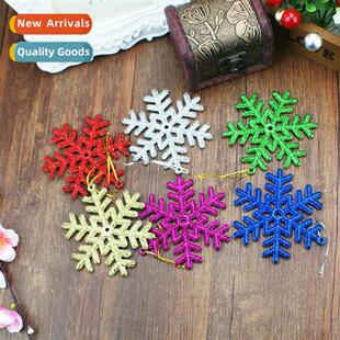 Christmas decorati 11cm gold powder snowflake flakes Christm