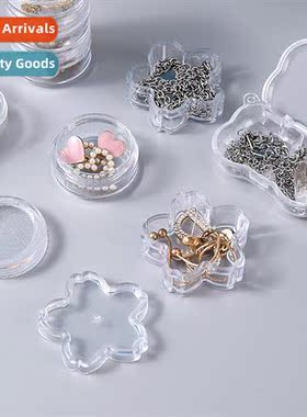 Transparent Portable Jewelry Box Earring Necklace Earrings M