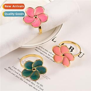Creative five-petal flower napkin ring flower napkin ring ho