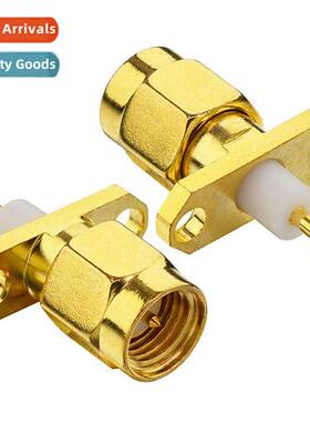 SMA-JFD 2-hole Panel Mount Flange Soldering Post Plug Jack C