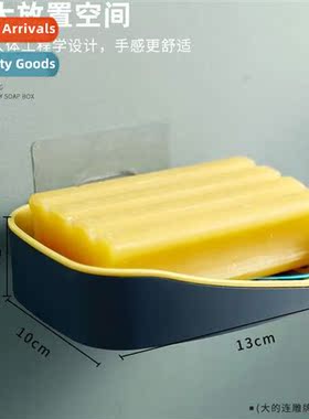 Creative wall-mounted soap holder bathroom shelf sucti cups