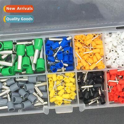 400pcs boxed an insulated crimp terminals cnectors pins tubu
