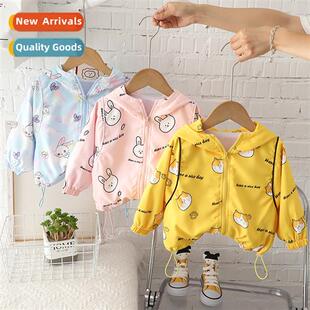 Boys jacket 2023 new n childrens clothing female baby gas fa